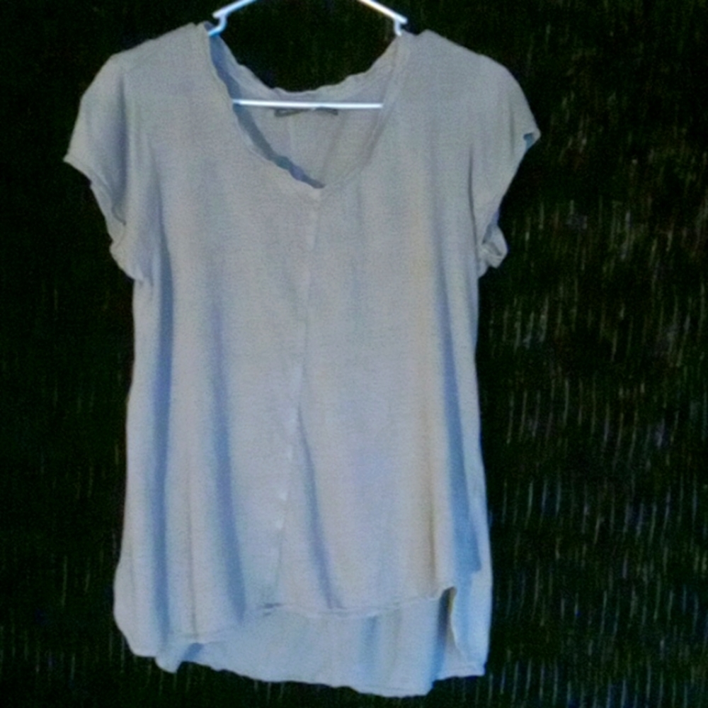 Tahari Blouse Charcoal US L